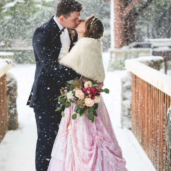 Extremely Rare! Vintage Blush pink ball gown - Picture 4 of 14